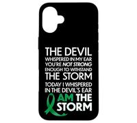 Carcasa para iPhone 16 Plus Gallbladder Cancer Warriors I Am The Storm, I Will Survive