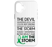 Carcasa para iPhone 16 Plus Gallbladder Cancer Warriors I Am The Storm, I Will Survive
