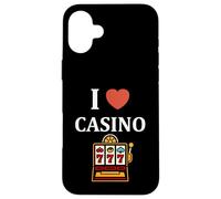 Carcasa para iPhone 16 Plus Gambling Win Jackpot Luck Gambler i Love Casino