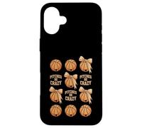 Carcasa para iPhone 16 Plus Game Day Baseball Fan Pitches be Crazy para Mujer