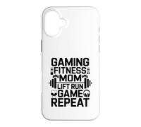 Carcasa para iPhone 16 Plus Gaming Fitness Lift Run Game Walk Repeat