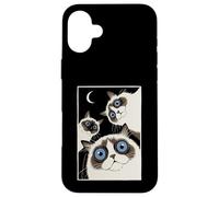 Carcasa para iPhone 16 Plus Gatos Ragdoll Trio Ojos Azules para Cat Mom o Dad