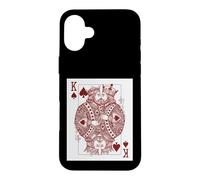 Carcasa para iPhone 16 Plus Gay Pride King of Spades Card Pareja Novio Novio LGBTQ