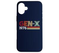 Carcasa para iPhone 16 Plus Gen X 1976 Retro Generation xer Vintage Text Style