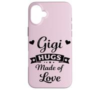 Carcasa para iPhone 16 Plus Gigi Hugs Made of Love - Abuela Favorita de los Nietos Retro
