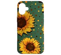 Carcasa para iPhone 16 Plus Girasol Sunshine Vibrante Vintage Pop Art Flower Graphic