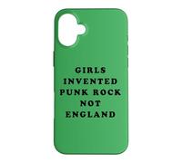 Carcasa para iPhone 16 Plus Girls Invented Punk Rock Not England - Green