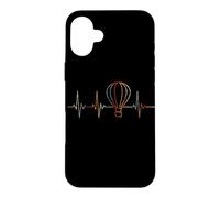 Carcasa para iPhone 16 Plus Globo Latido del Corazón Vintage ECG Cardiograma Retro