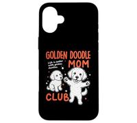 Carcasa para iPhone 16 Plus Golden Doodle Mom Club Goldendoodle Dog Mom Día de la Madre