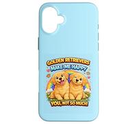 Carcasa para iPhone 16 Plus Golden Retrievers Love Never Fails Golden Hours Perros