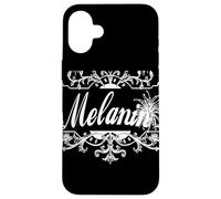 Carcasa para iPhone 16 Plus Goteo de melanina, Herencia nativa Africana, diseño Blanco