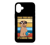 Carcasa para iPhone 16 Plus Grab Your Balls It's Bocce Time - Juego de Petanca