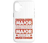 Carcasa para iPhone 16 Plus Graduación de Estudiantes de Ciencias políticas - Excepto Mucho más Fresco