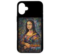 Carcasa para iPhone 16 Plus Graffiti Mona Lisa Pop Art - Colorful Street Art Masterpiece