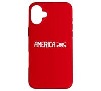 Carcasa para iPhone 16 Plus Gráfico de Rifles Cruzados patrióticos de Estados Unidos