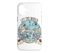 Carcasa para iPhone 16 Plus Gráfico Floral de Dinosaurio Hear You Roar Empowerment