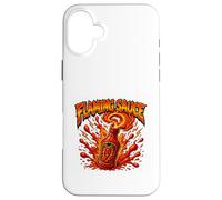 Carcasa para iPhone 16 Plus Gráfico Picante de Salsa flameante Inferno Burst