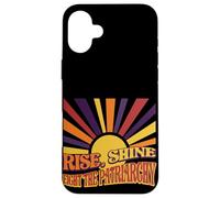 Carcasa para iPhone 16 Plus Gráfico Retro de Rise Shine Fight The Patriarchy Sunburst