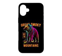 Carcasa para iPhone 16 Plus Gran diseño de Oso Smoky Mountains USA