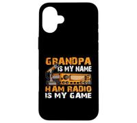 Carcasa para iPhone 16 Plus Grandpa Is My Name Ham Radio Is My Game Ham Radioaficionados