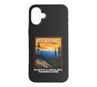 Carcasa para iPhone 16 Plus Great Smoky Mountains Vintage WPA National Park Smokies