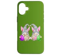 Carcasa para iPhone 16 Plus Green Easter Gnomes For Women Cute Easter Eggs & Bunny Ears