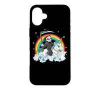 Carcasa para iPhone 16 Plus Grim Reaper Riding Unicorn | Aesthetic Pastel Goth Girls