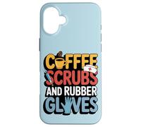 Carcasa para iPhone 16 Plus Guantes de Goma para Enfermeras y Trabajadores médicos