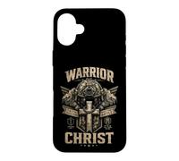 Carcasa para iPhone 16 Plus Guerrero de Cristo Fe sobre el Miedo Soldado Cristiano