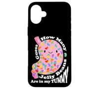 Carcasa para iPhone 16 Plus Guess How Many Jelly Beans Are in my Tummy Funny Kawaii