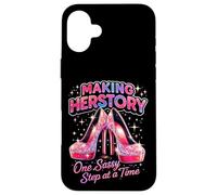 Carcasa para iPhone 16 Plus Haciendo de Herstory un Paso Atrevido a la Vez