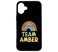 Carcasa para iPhone 16 Plus Happy Colorful Team Amber Rainbow Pride Green Yellow