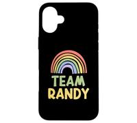 Carcasa para iPhone 16 Plus Happy Colorful Team Randy Rainbow Pride Green Yellow