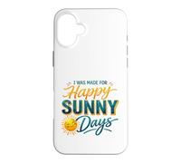 Carcasa para iPhone 16 Plus Happy Sunny Days Sonriente Sol Verano Amante