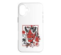 Carcasa para iPhone 16 Plus Harajuku Japanese Aesthetic Red Oni Demon Mask