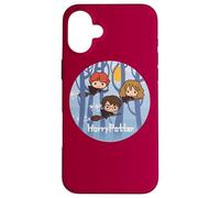 Carcasa para iPhone 16 Plus Harry Potter Chibi Trio Flying On Broomsticks