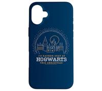 Carcasa para iPhone 16 Plus Harry Potter I'D Rather Stay At Hogwarts This Christmas