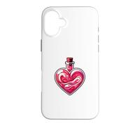 Carcasa para iPhone 16 Plus Hechizo De Amor San Valentín Rojo Rosa Poción Pareja Hechizo