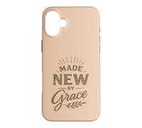 Carcasa para iPhone 16 Plus Hecho por Grace Christian Faith Bible Versos bendecidos Jesús