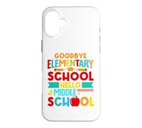 Carcasa para iPhone 16 Plus Hello Middle School, Goodbye Elementary School 2026 Last Day