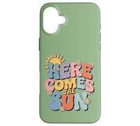Carcasa para iPhone 16 Plus Here Comes The Sun Retro Flower Spring Happy Summer