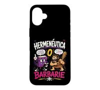 Carcasa para iPhone 16 Plus Hermenéutica o Barbarie Humor Filosófico Divertido