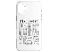 Carcasa para iPhone 16 Plus Herramientas de reparación de automóviles Fixologist Mechanic Vintage Patent Print
