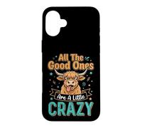 Carcasa para iPhone 16 Plus Highland Cow All Good Ones Crazy Funny Dichos