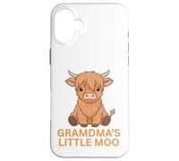 Carcasa para iPhone 16 Plus Highland Cow Grandma'S Little MOO Scottish Cowgirl Fun