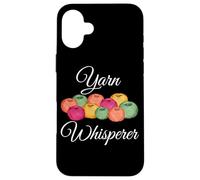 Carcasa para iPhone 16 Plus Hilado Whisperer Funny Knitting Crochet Knit Graphic Gift