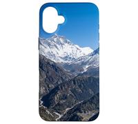 Carcasa para iPhone 16 Plus Himalayas Nepal Nevado Picos Montaña Paisaje Escena