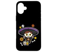 Carcasa para iPhone 16 Plus Hispanic Siesta Pride Cinco de Mayo Tequila Mariachi Charro