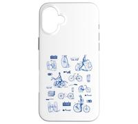 Carcasa para iPhone 16 Plus Historia de la ilustración del Ciclismo
