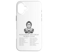 Carcasa para iPhone 16 Plus Historia Griega clásica - Alejandro Magno World Tour